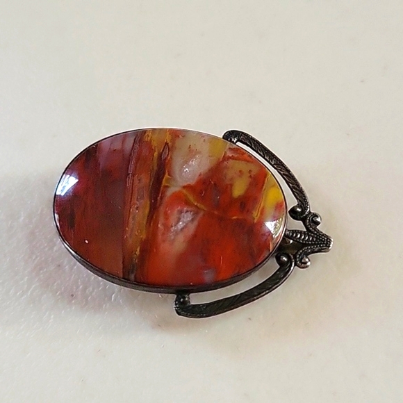 Vintage Sterling Gemstone Shoe Clip - Picture 5 of 6